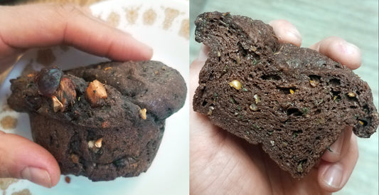 Chocolate Banana Chocolate Chip Muffins