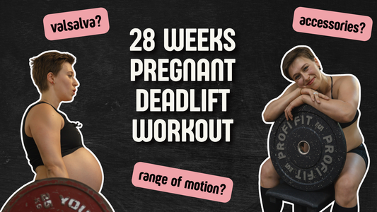My 28-Week Pregnant Deadlift Workout